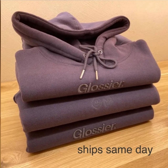 Glossier soho hoodie graphite NWT - Picture 2 of 7